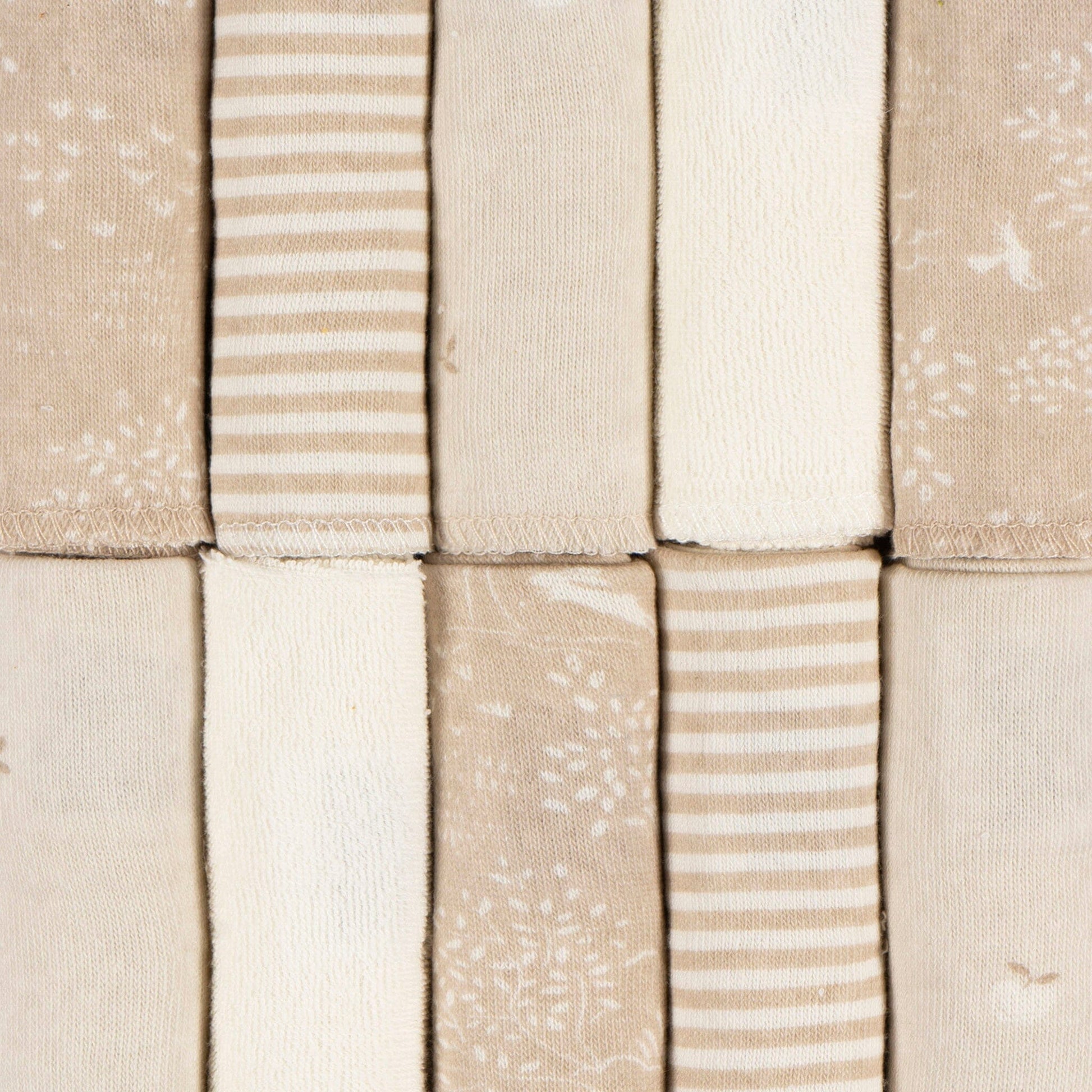 10-Pack Baby Neutral Tan Terry Washcloths bath Just Born® 