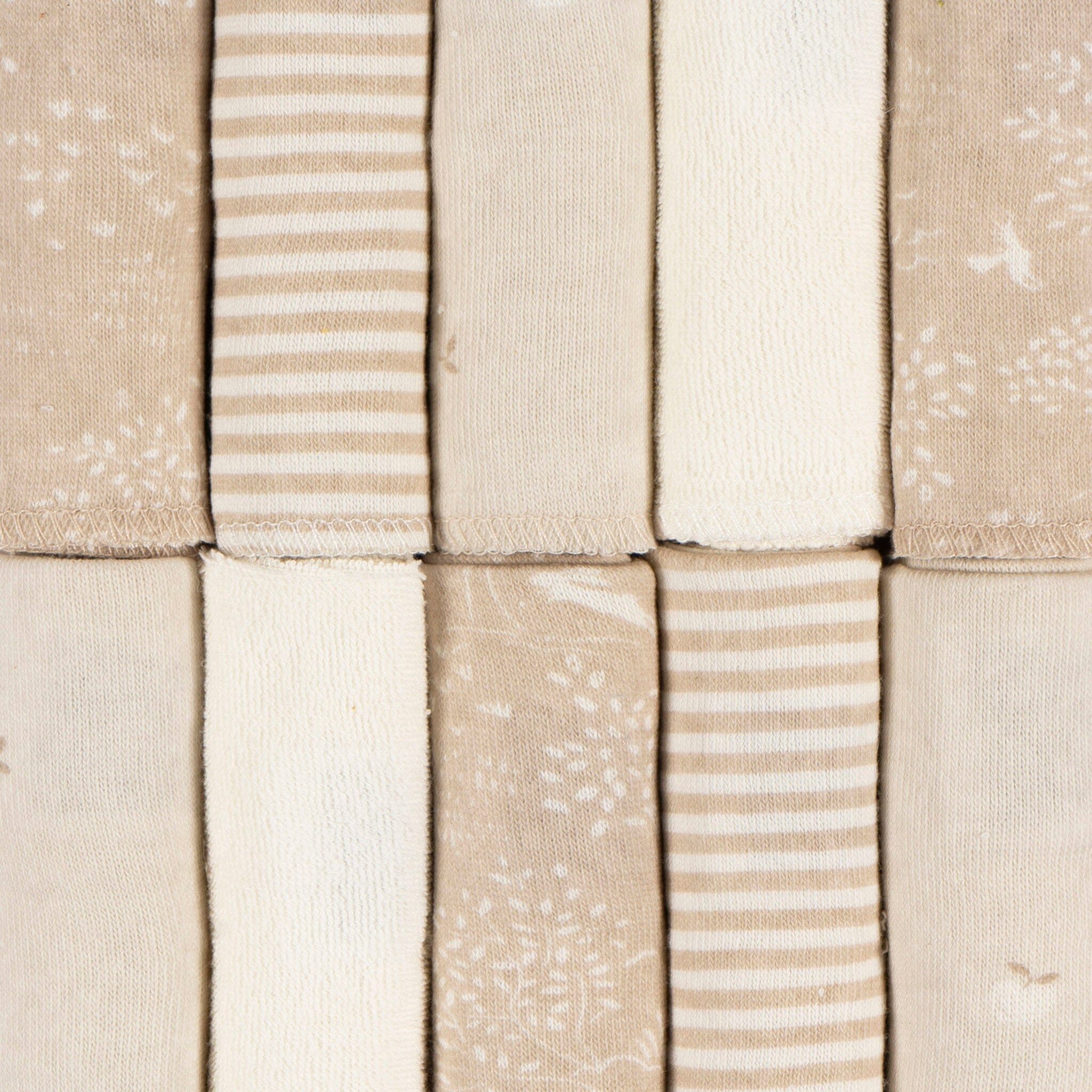 10-Pack Baby Neutral Tan Terry Washcloths bath Just Born® 