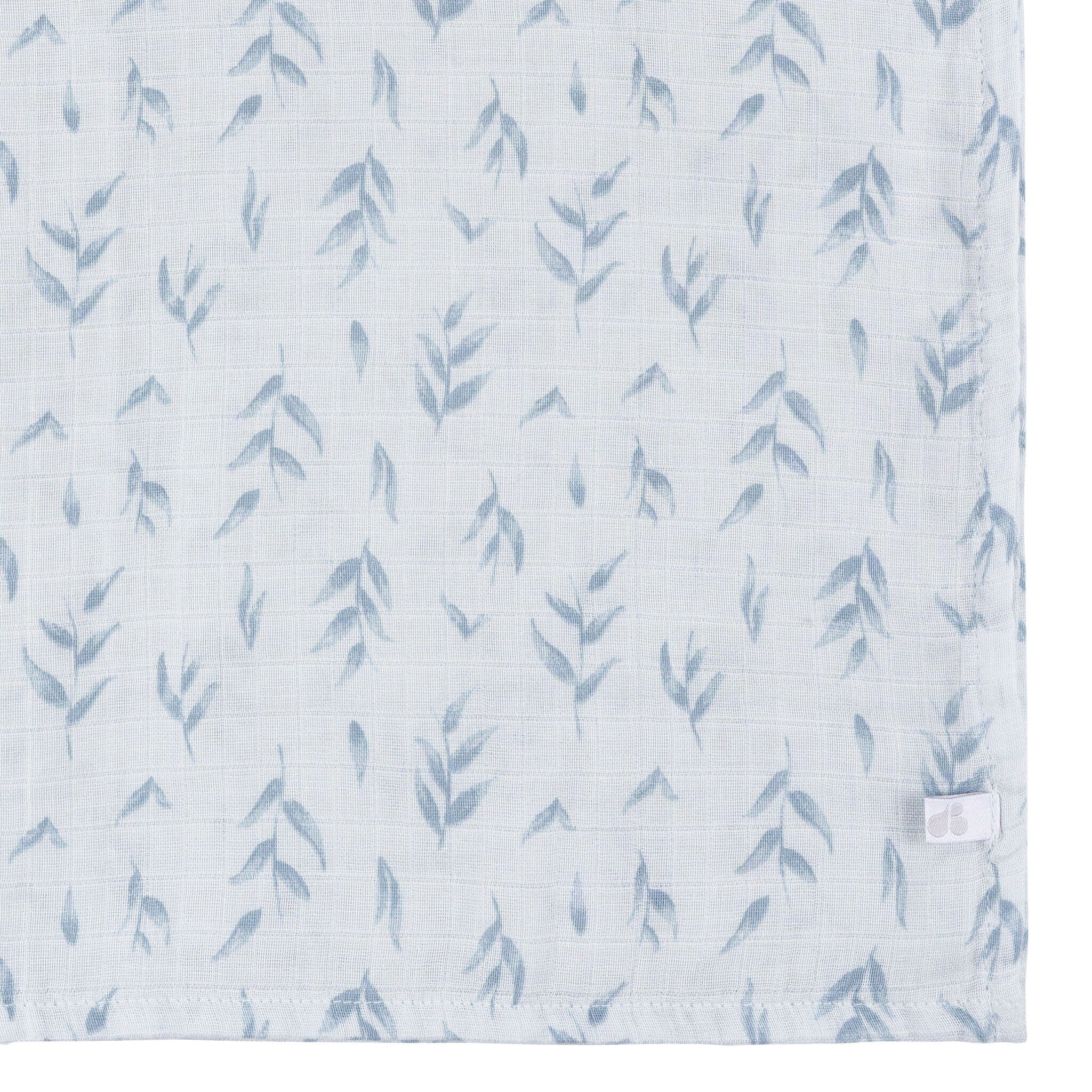 2-Pack Baby Boys Blue Leaf Swaddle Blanket Blankets Gerber® 