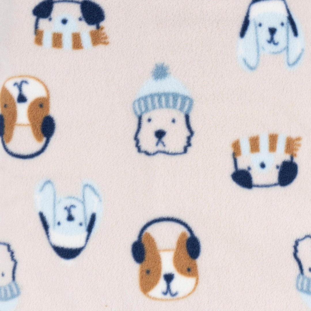 2-Pack Baby & Toddler Boys Dog/Blue Fairisle Fleece Pajamas