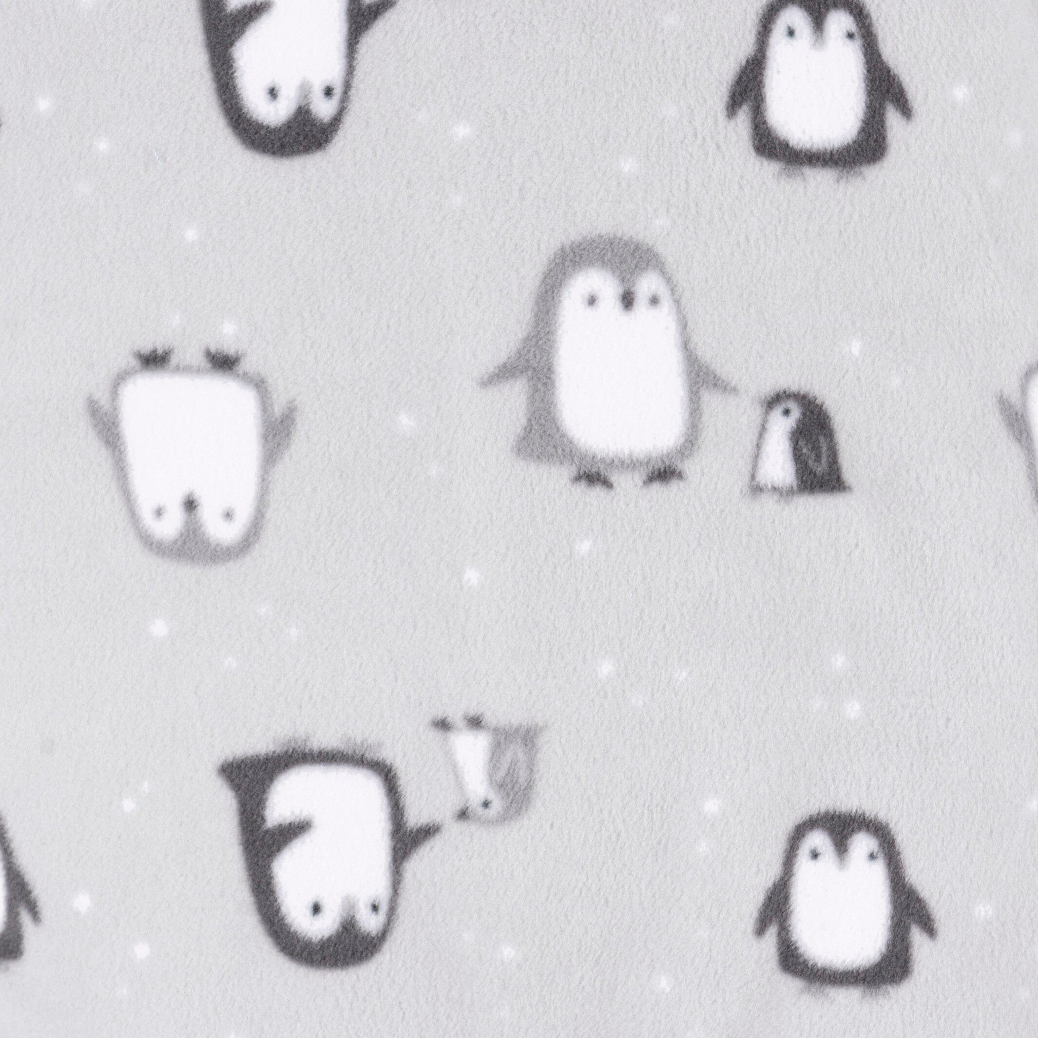 2-Pack Baby & Toddler Neutral Grey Snowmen Fleece Pajamas