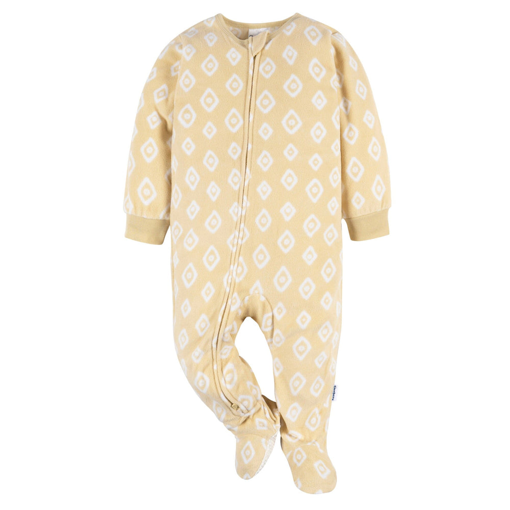 2-Pack Baby & Toddler Neutral Safari Fleece Pajamas