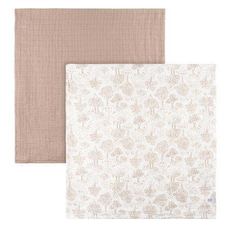 2-Pack Baby Neutral Tan Swaddle Blanket