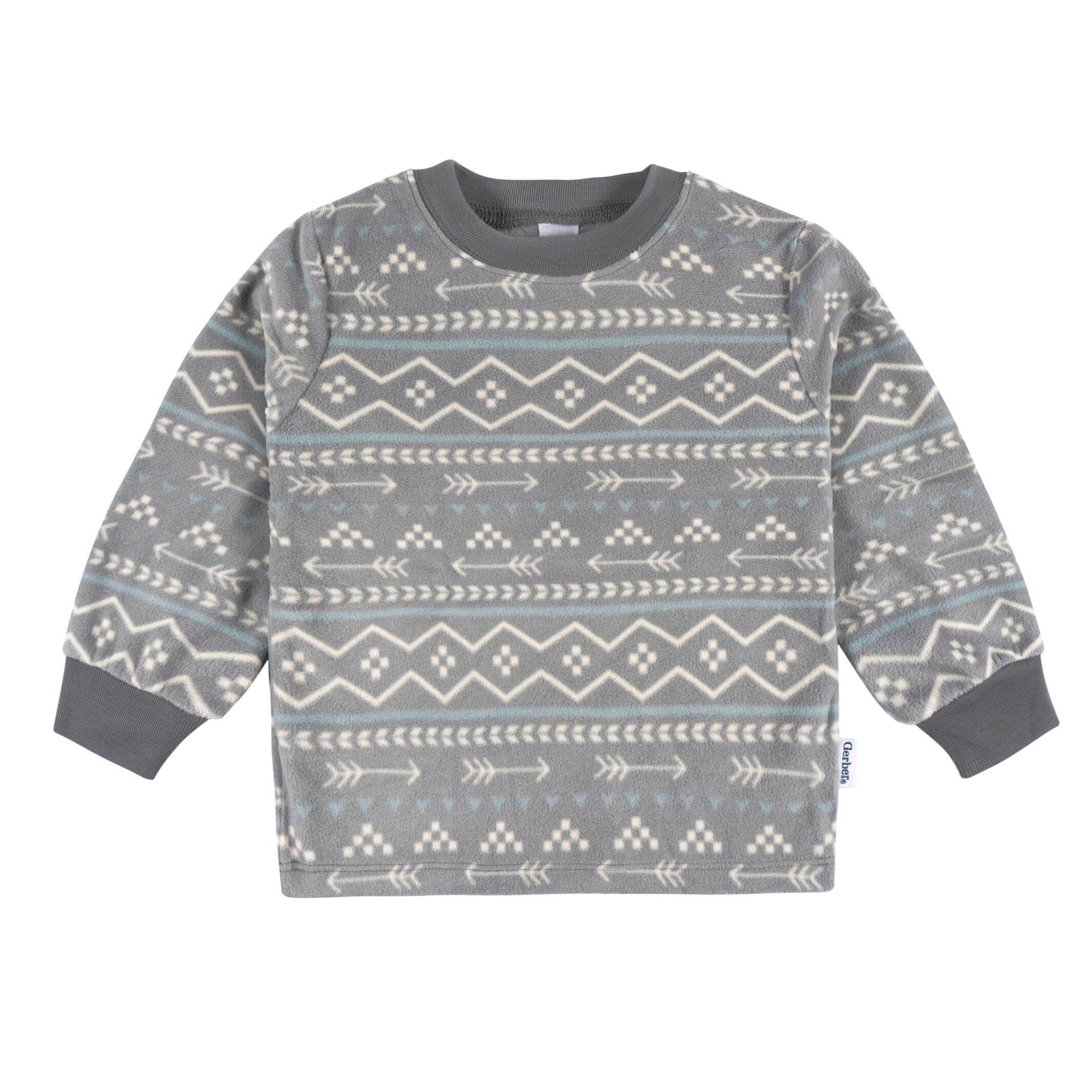 2-Piece Infant & Toddler Boys Fairisle Fleece Pajamas