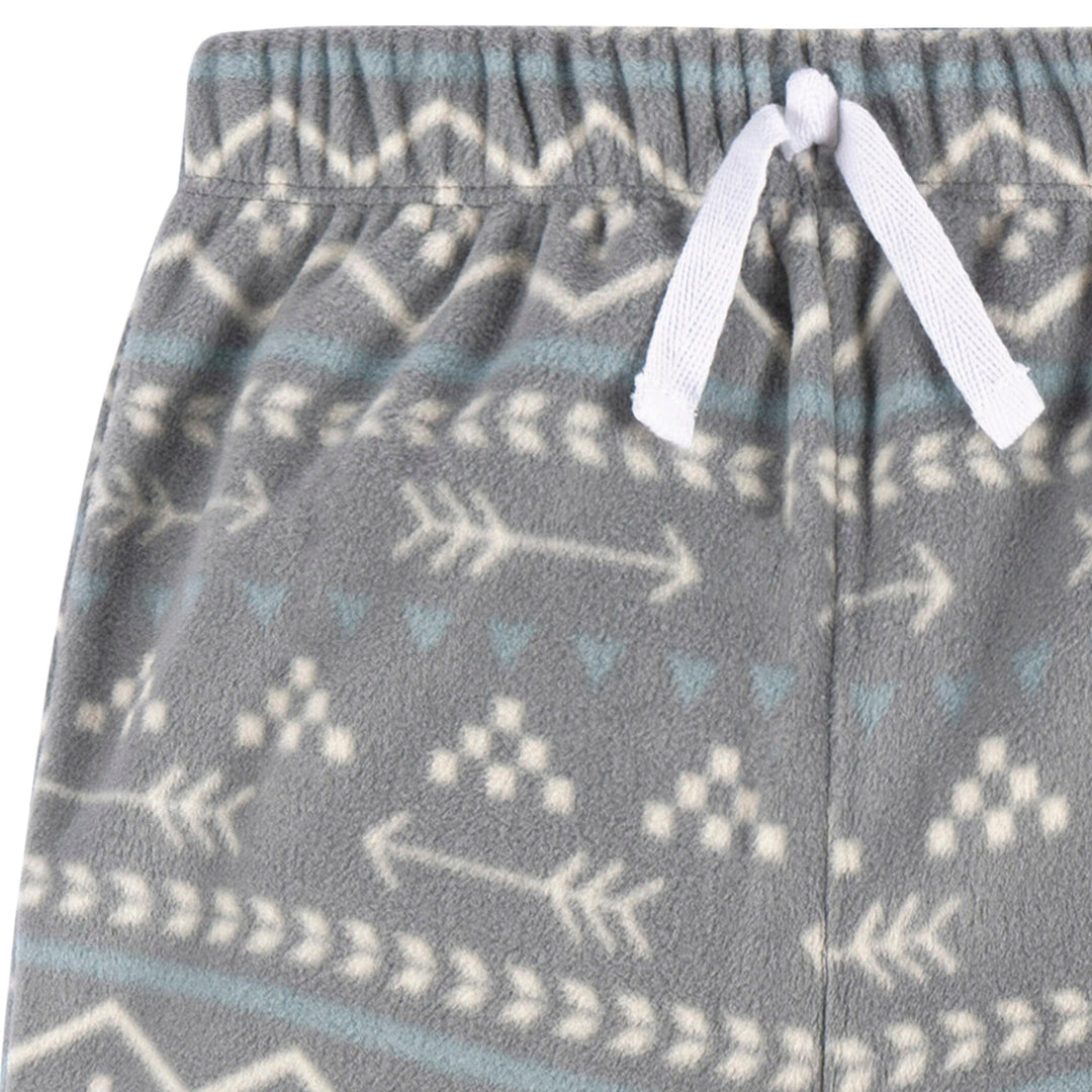 2-Piece Infant & Toddler Boys Fairisle Fleece Pajamas