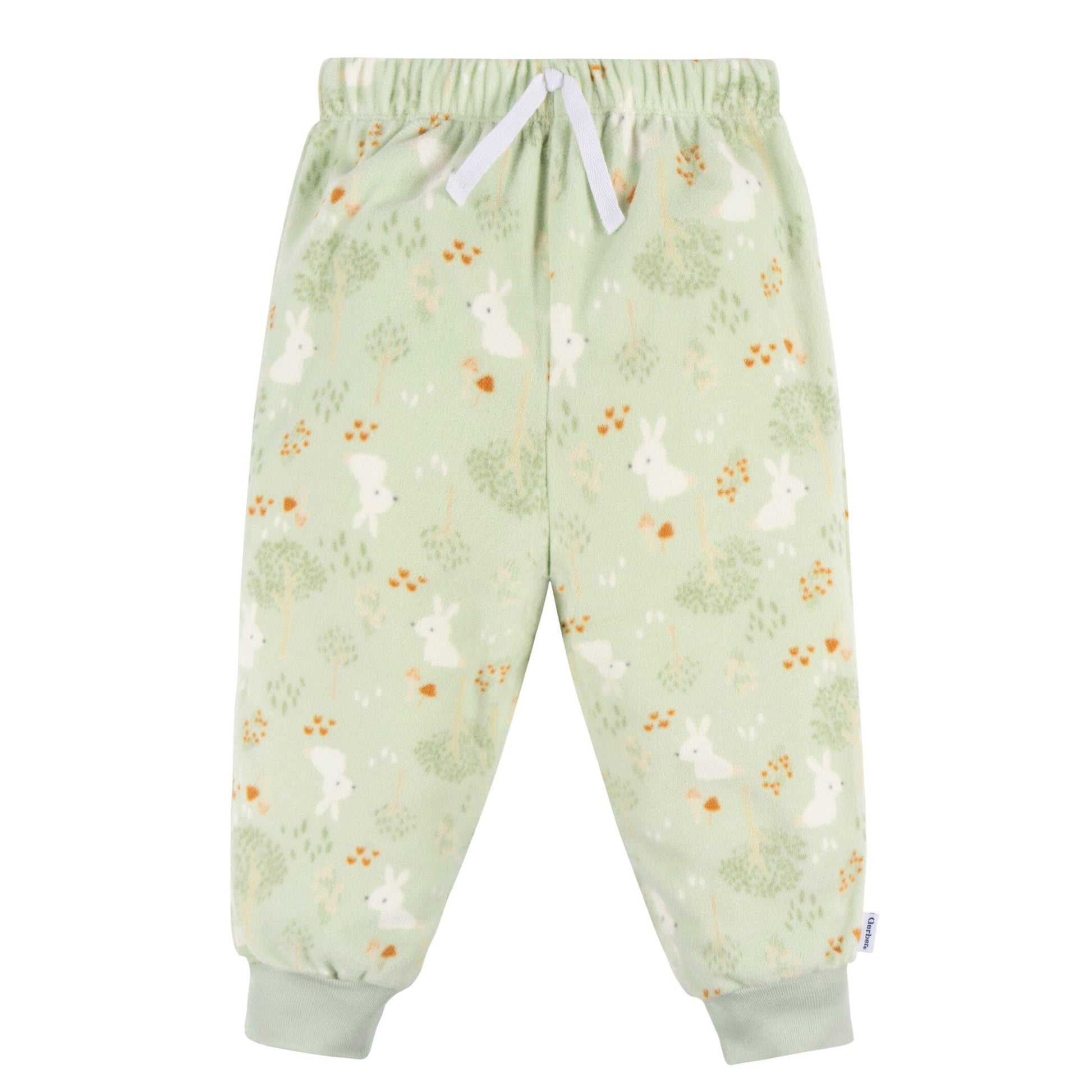 2-Piece Infant & Toddler Girls Green Forrest Fleece Pajamas