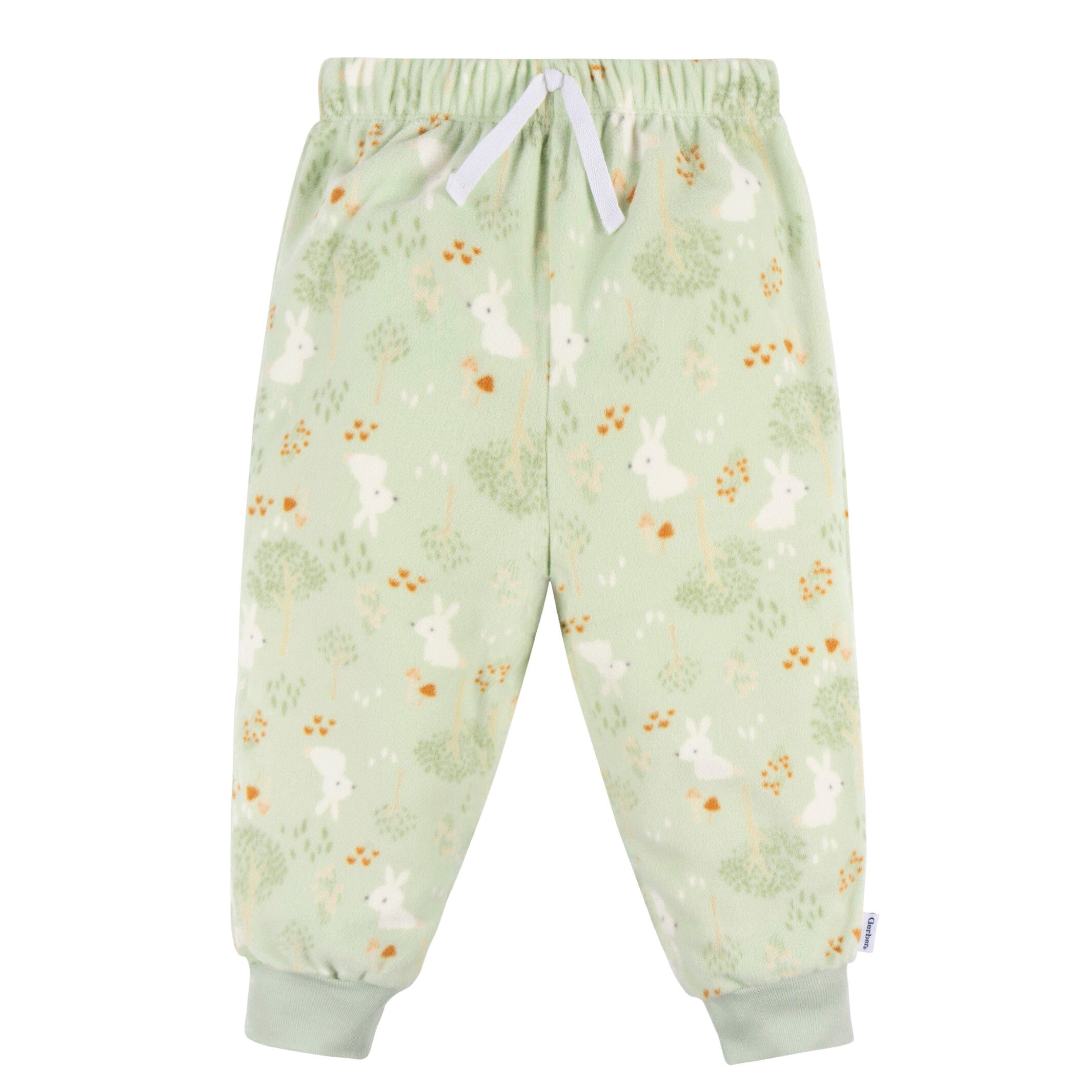 2-Piece Infant & Toddler Girls Green Forrest Fleece Pajamas