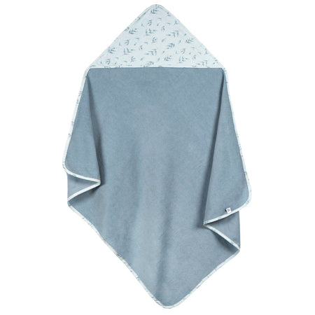 3-Pack Baby Boys Blue Hooded Towels