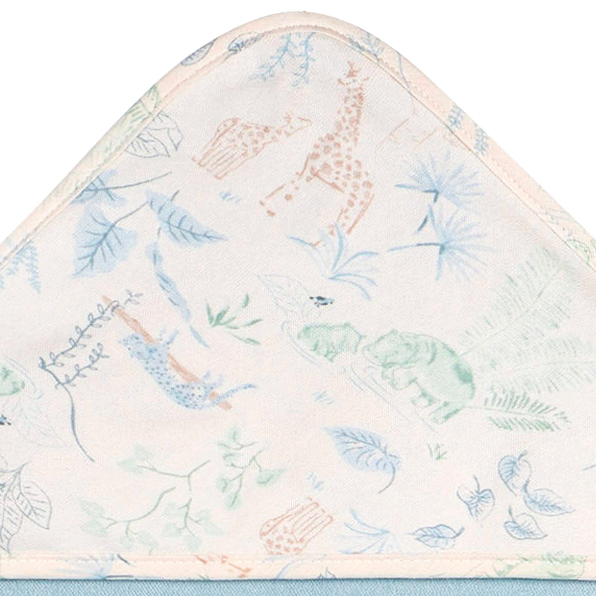3-Piece Baby Boys Blue Hooded Towel Bath Gerber® 