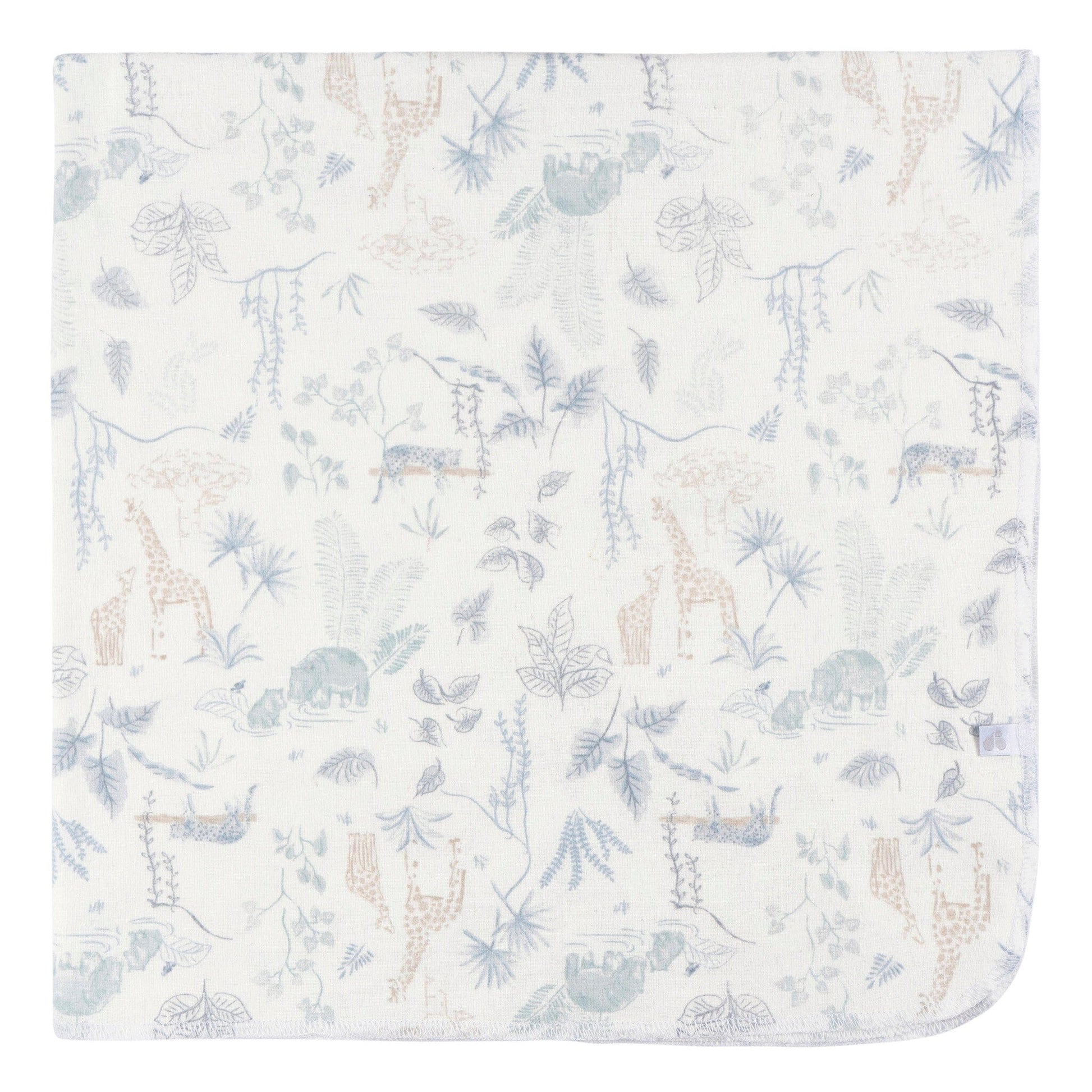 4-Pack Baby Boys Blue Leaf Cotton Flannel Blanket Blankets Gerber® 