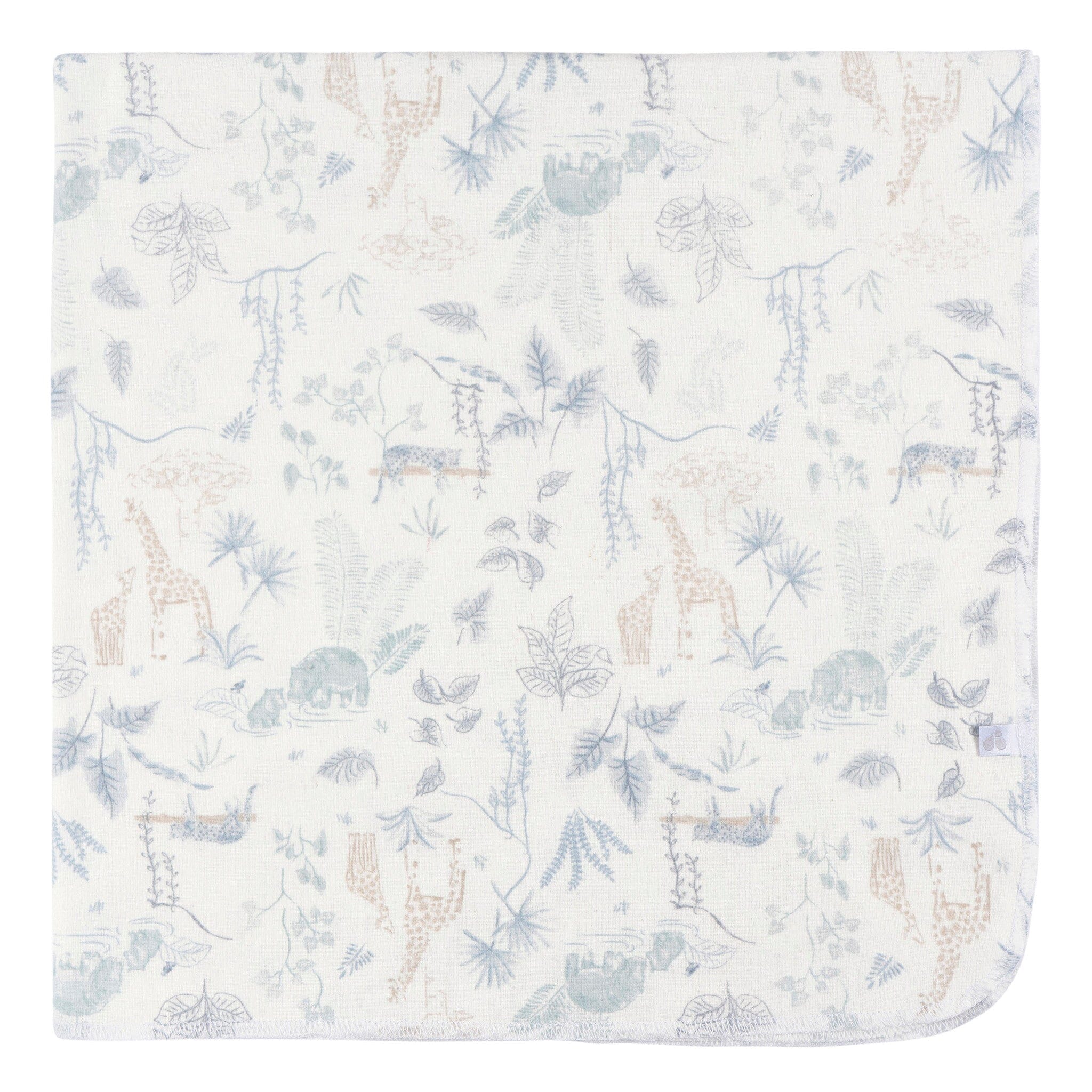 4-Pack Baby Boys Blue Leaf Cotton Flannel Blanket Blankets Gerber® 