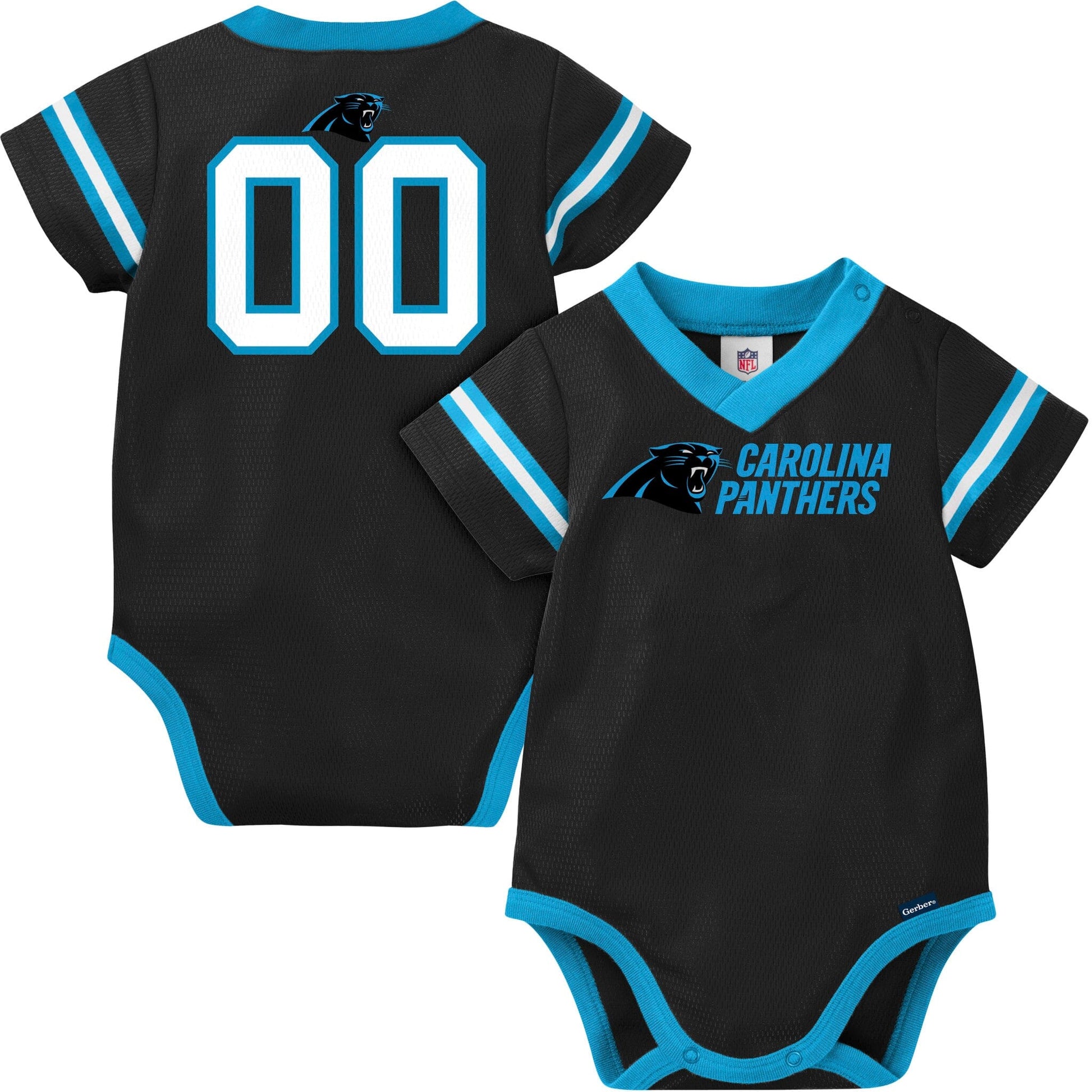 Baby Boys Panthers Short Sleeve Jersey Bodysuit NFL NFL 