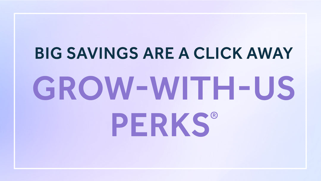 Big Savings are a click away with Grow-With-Us Perks by Gerber