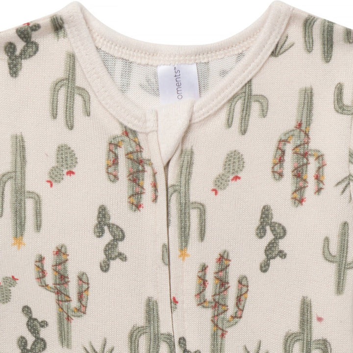 Baby Neutral Christmas Cactus Snug Fitting Footless Pajamas Sleepwear Modern Moments™ by Gerber® 