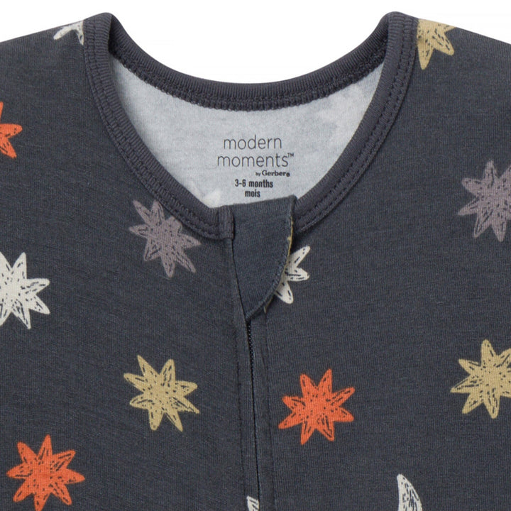 Baby Neutral Dark Gray Snug Fitting Footless Pajamas Sleepwear Modern Moments™ by Gerber® 