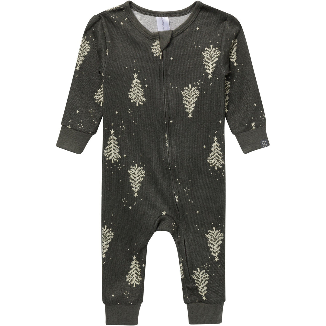 Baby Neutral Green Christmas Tree Snug Fitting Footless Pajamas Sleepwear Modern Moments™ by Gerber® 