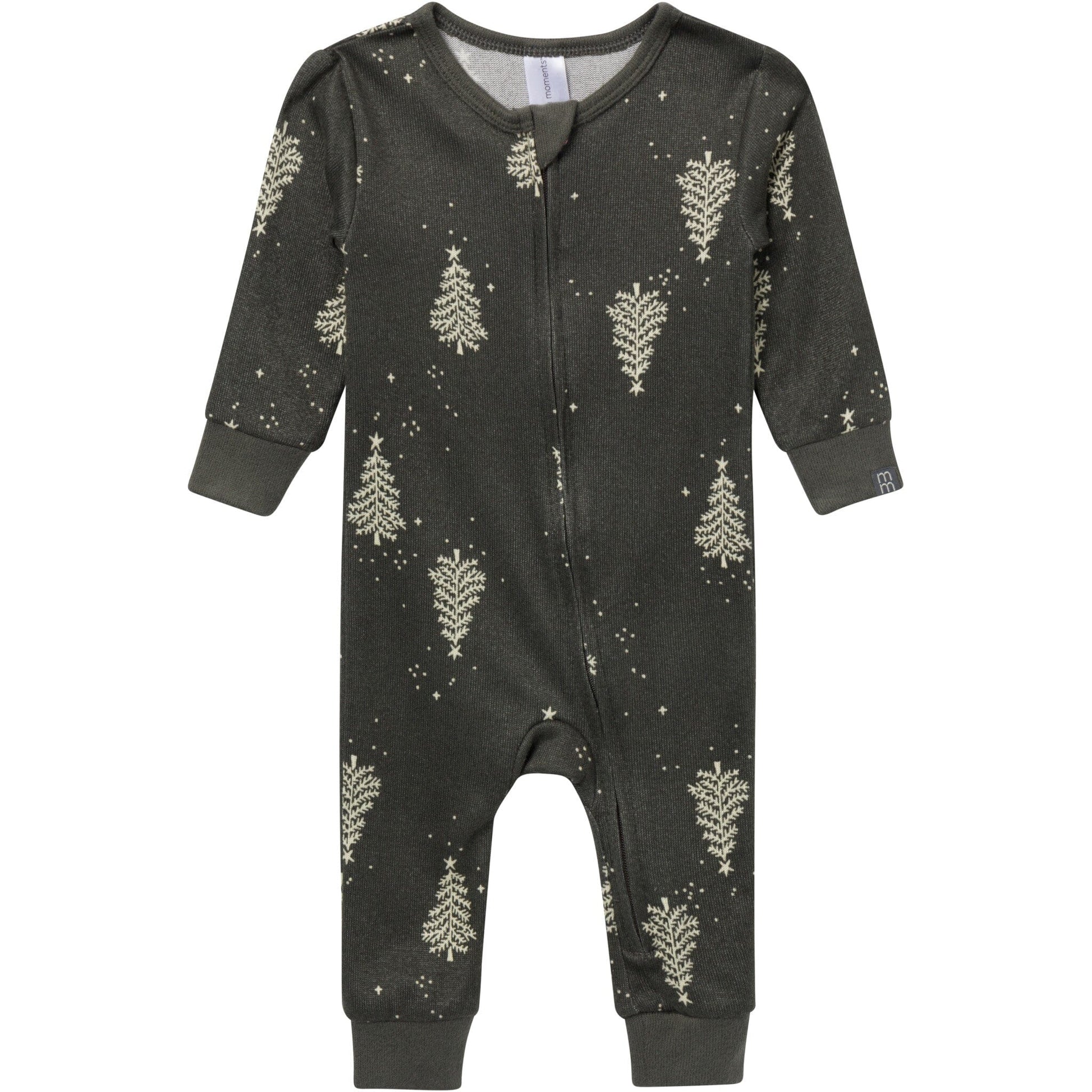 Baby Neutral Green Christmas Tree Snug Fitting Footless Pajamas Sleepwear Modern Moments™ by Gerber® 