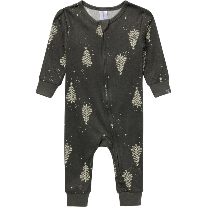 Baby Neutral Green Christmas Tree Snug Fitting Footless Pajamas Sleepwear Modern Moments™ by Gerber® 