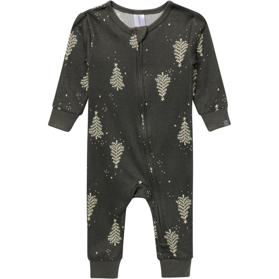 Baby Neutral Green Christmas Tree Snug Fitting Footless Pajamas Sleepwear Modern Moments™ by Gerber® 