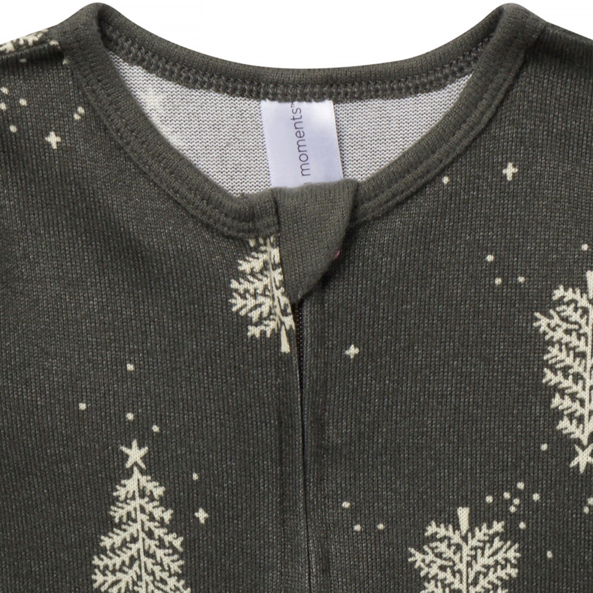 Baby Neutral Green Christmas Tree Snug Fitting Footless Pajamas Sleepwear Modern Moments™ by Gerber® 