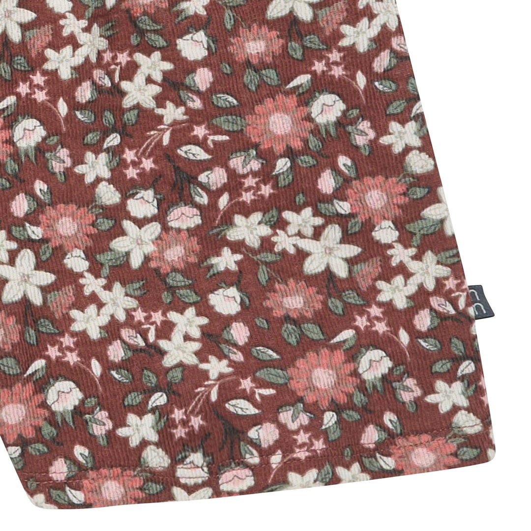 Infant Toddler Girls Brown Star Floral Ruffle Romper Gerber infant-toddler-girls-brown-star-floral-ruffle-romper-gerber