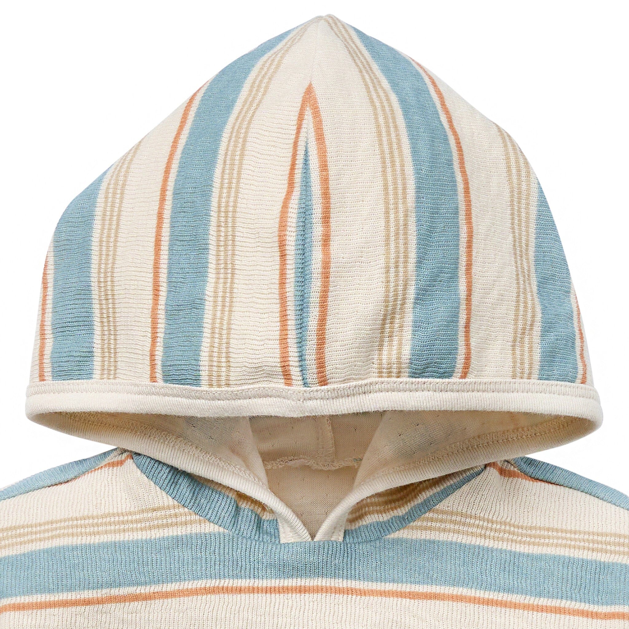 Baby Boys Beige Stripe Short Sleeve Hooded Top Tops Modern Moments™ by Gerber® 