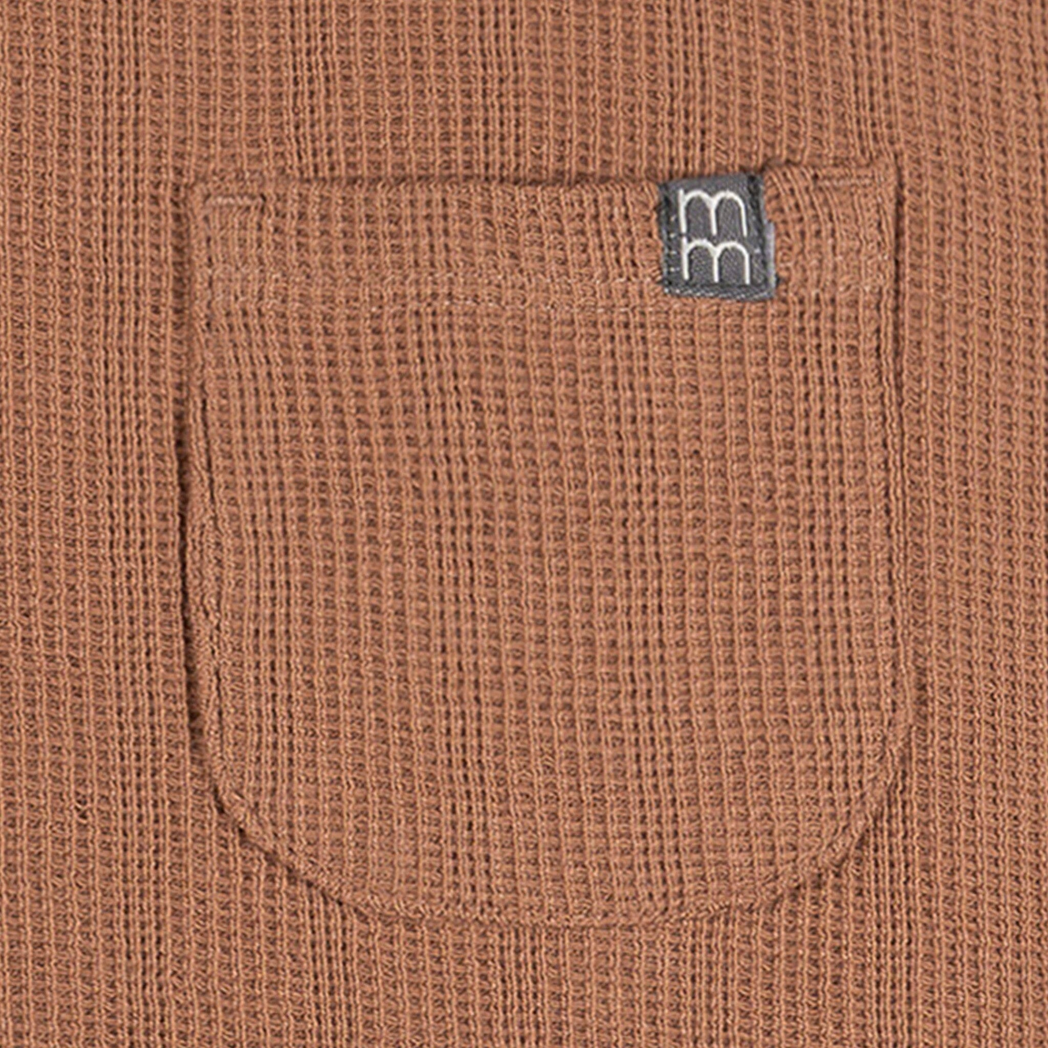 Baby Boys Mocha Mousse Henley Romper Rompers Modern Moments™ by Gerber® 