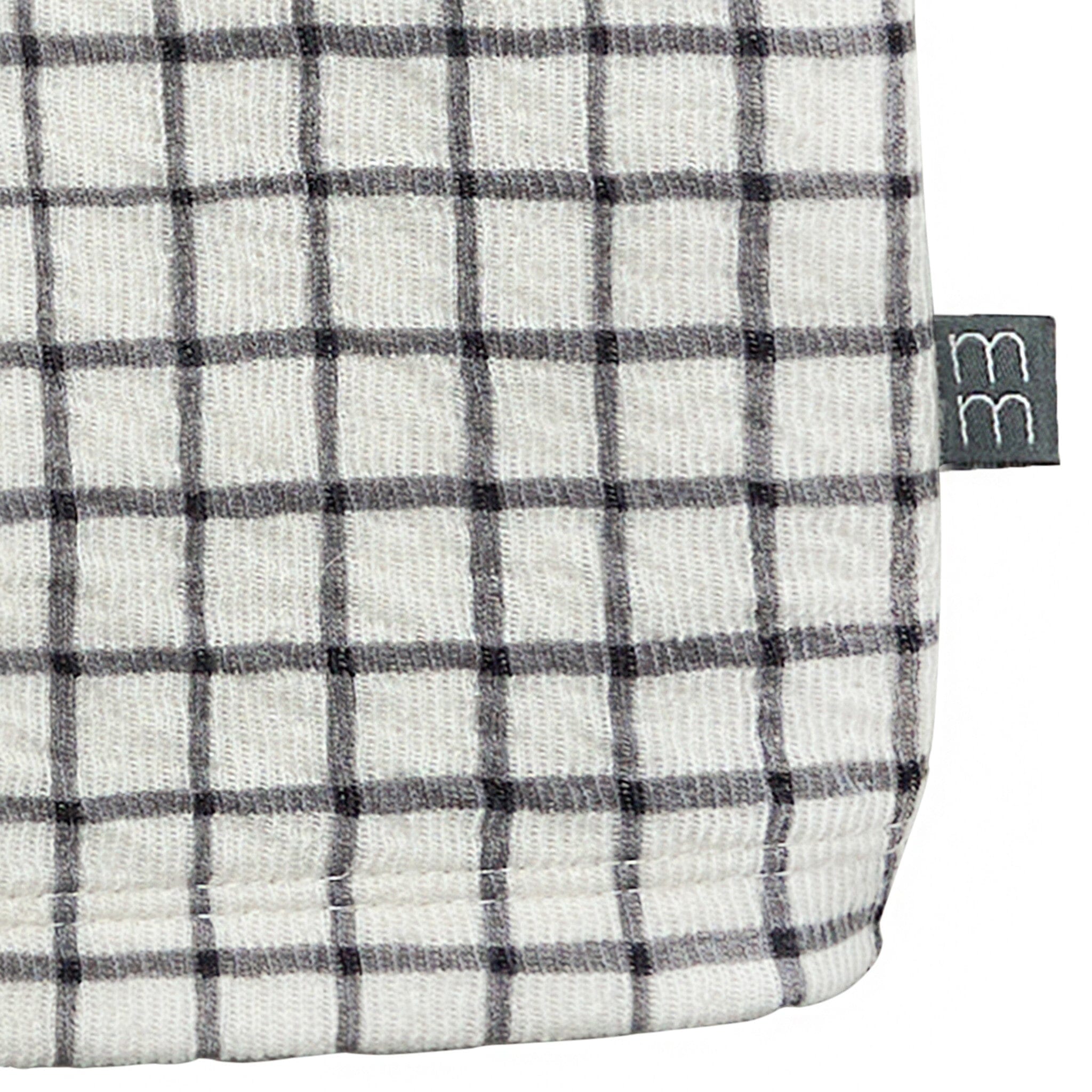 Baby Boys Dk Grey Plaid Henley Drop Shoulder Top Tops Modern Moments™ by Gerber® 