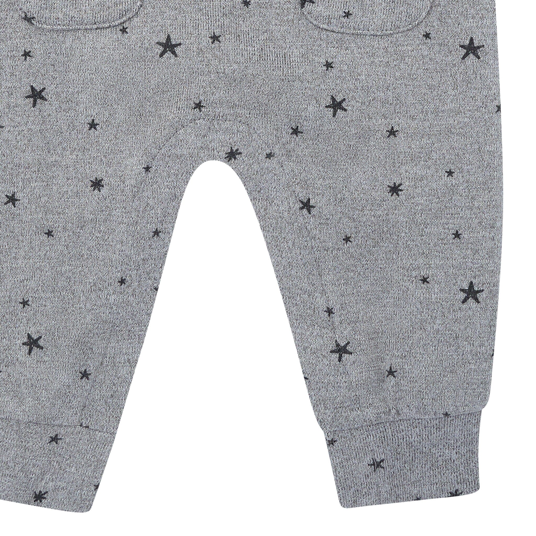 Baby Boys Gray Heather Raglan Sleeve & Long Leg Romper Rompers Modern Moments™ by Gerber® 