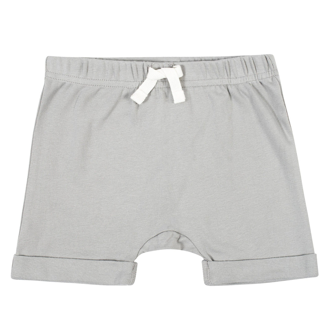 Baby Boys Gray Organic Shorts