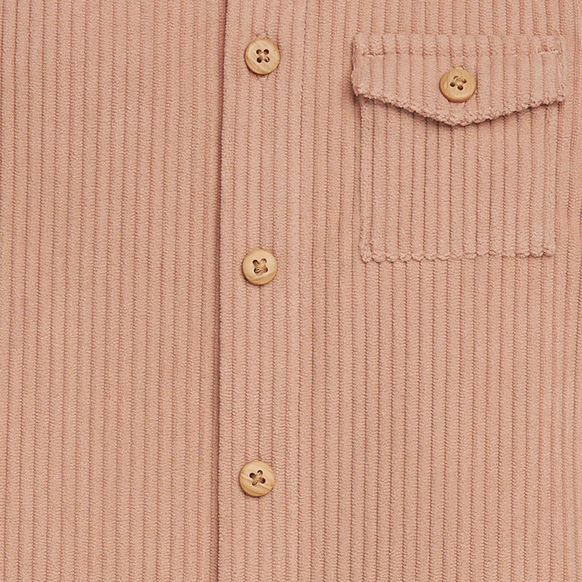 Baby Boys Light Brown Corduroy Romper