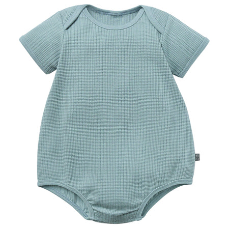 Baby Neutral Teal Dumpling Romper