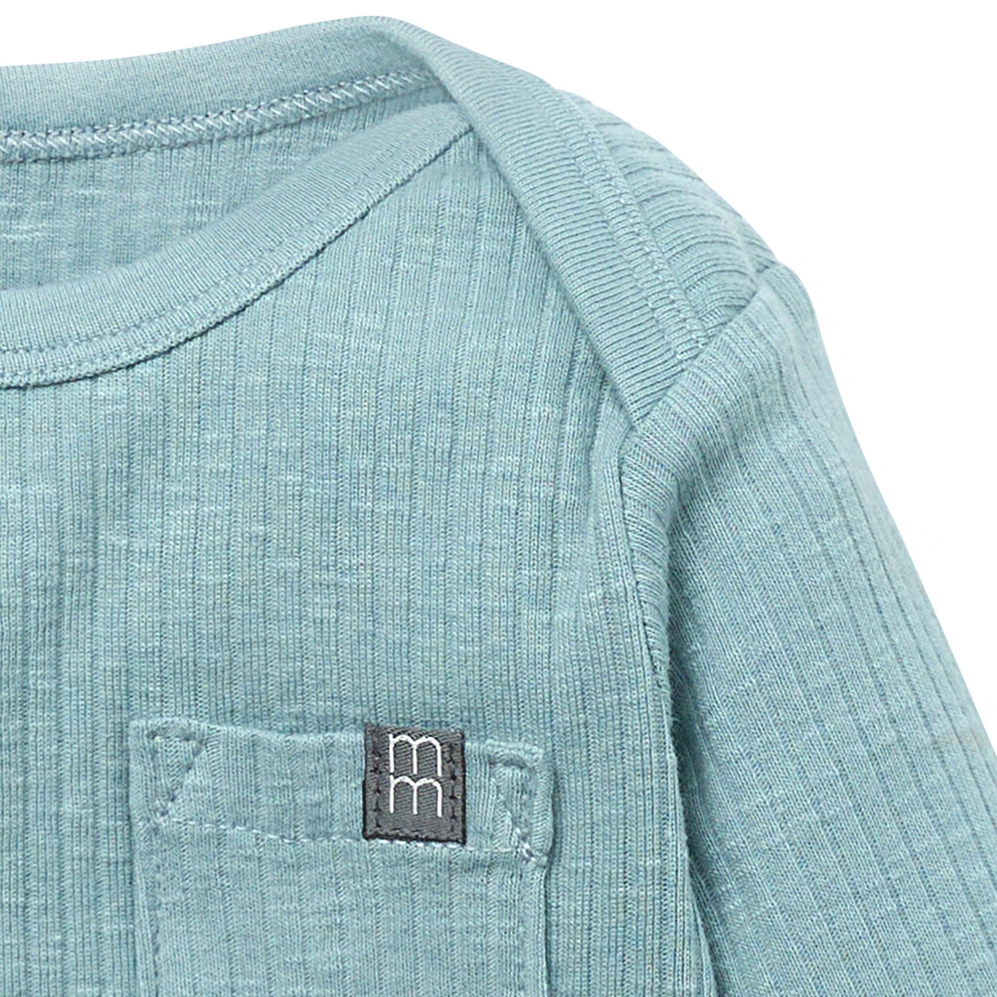 Baby Boys Md Teal Long Sleeve Bodysuit Tops Modern Moments™ by Gerber® 