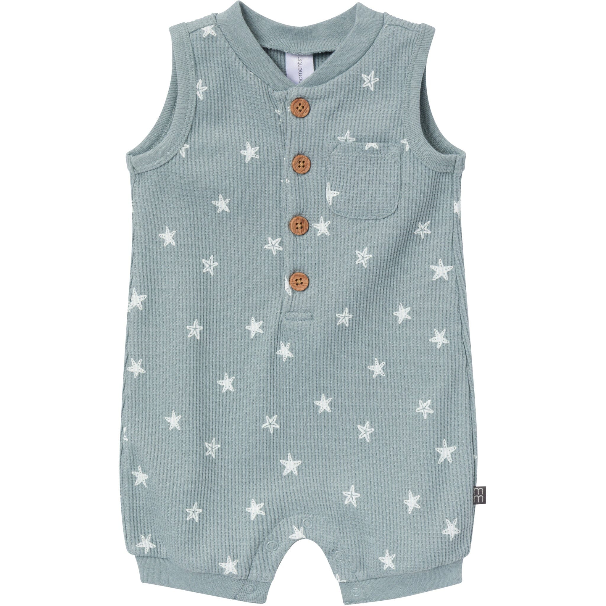 Baby Boys Medium Teal Starfish Sleeveless Romper rompers Modern Moments™ by Gerber® 