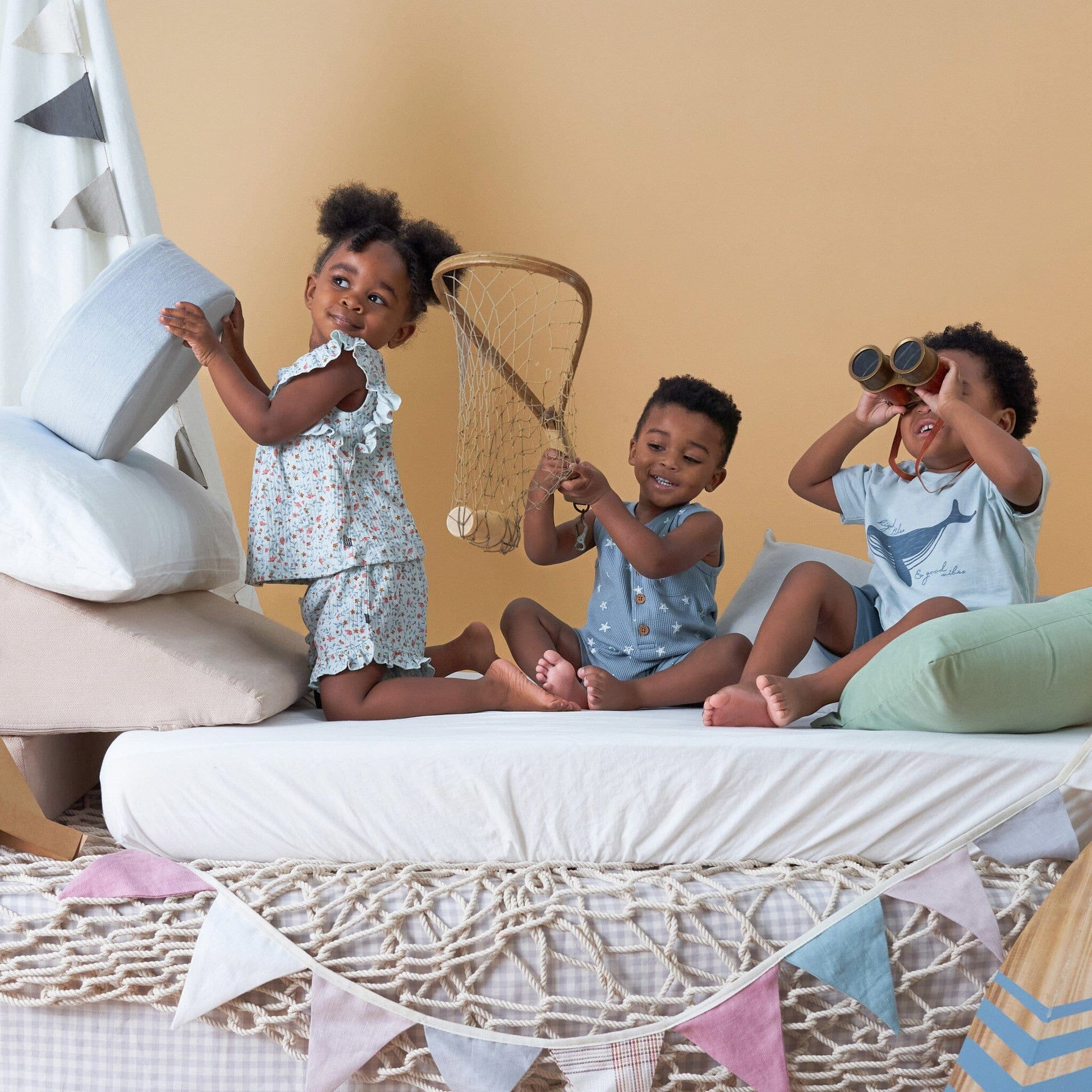 Baby Boys Medium Teal Starfish Sleeveless Romper rompers Modern Moments™ by Gerber® 