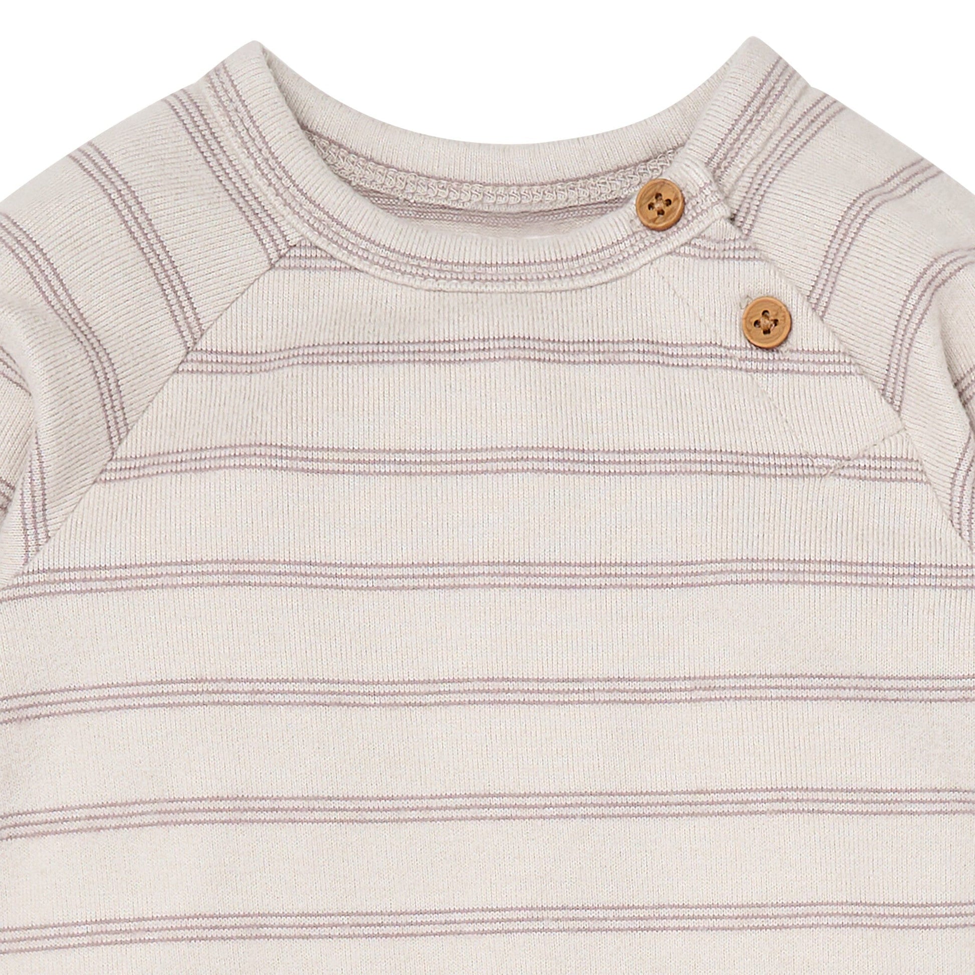 Baby Boys Oatmeal Heather Raglan Sleeve & Long Leg Romper Rompers Modern Moments™ by Gerber® 