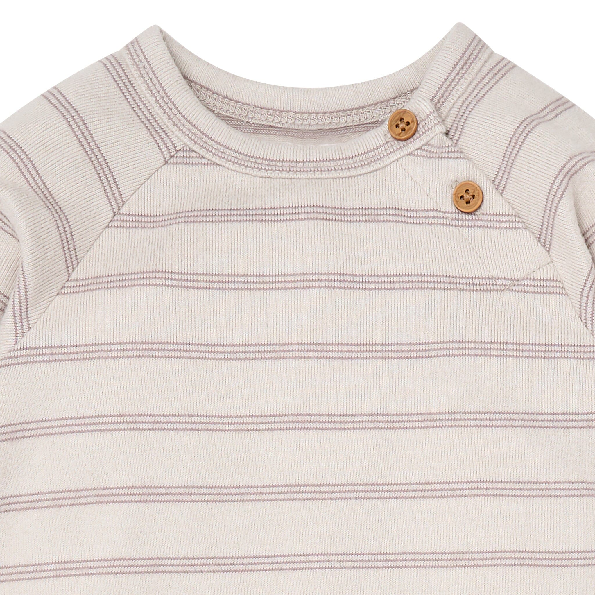 Baby Boys Oatmeal Heather Raglan Sleeve & Long Leg Romper Rompers Modern Moments™ by Gerber® 