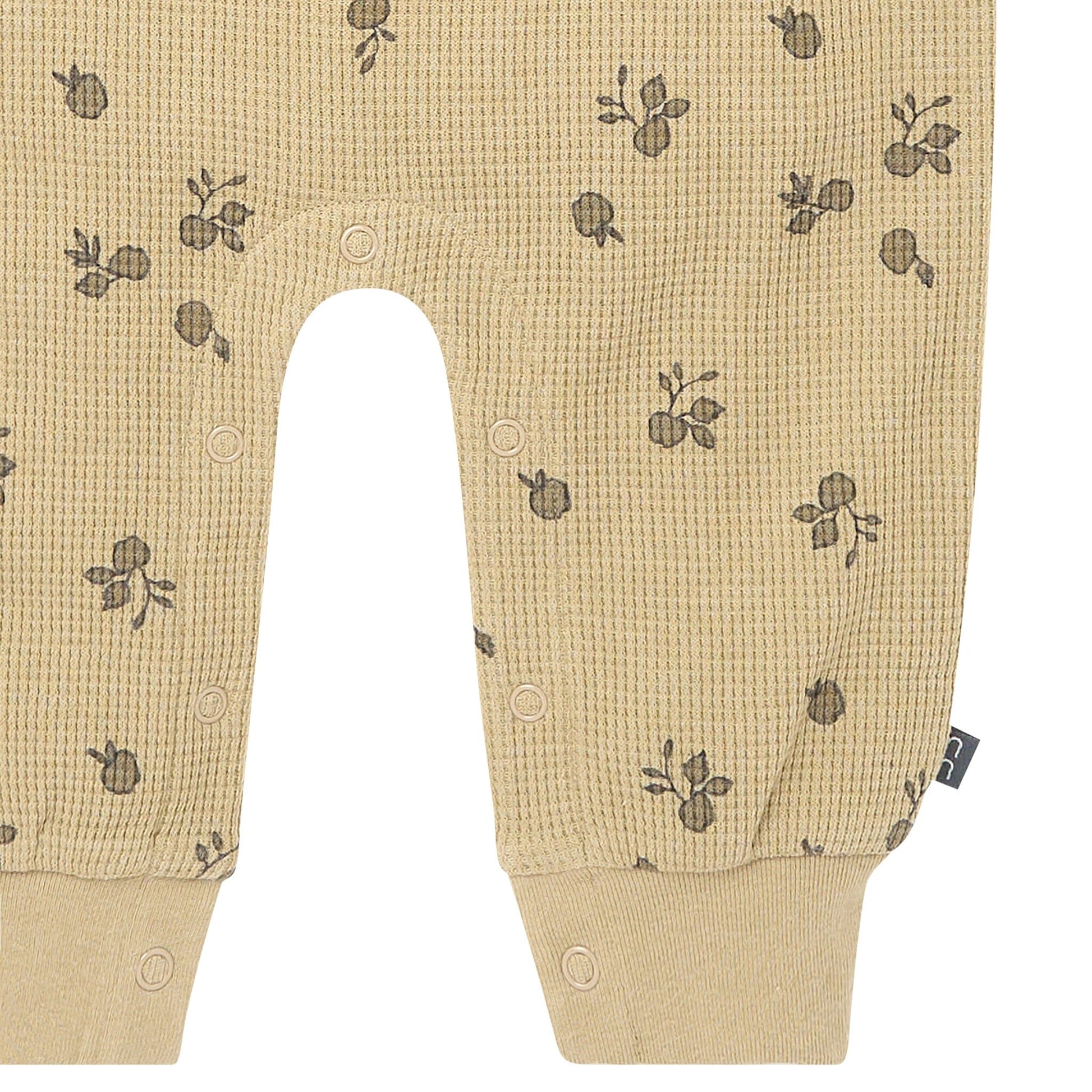 Baby Boys Olive Gray Apple Long Leg Slouch Romper Rompers Gerber® 