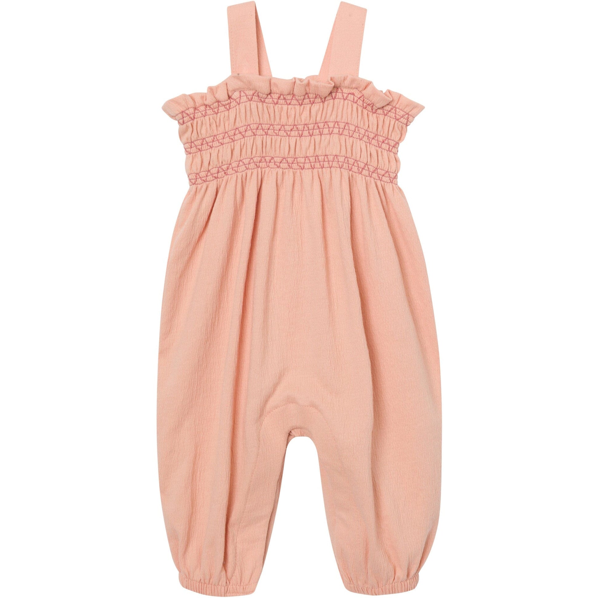Baby Girls Almost Apricot Long Leg Romper rompers modern moments™ by Gerber® 