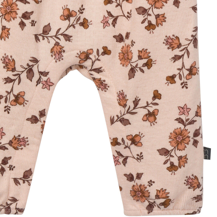 Baby Girls Pink Wildflower Ruffle Collar Romper Rompers Modern Moments™ by Gerber® 