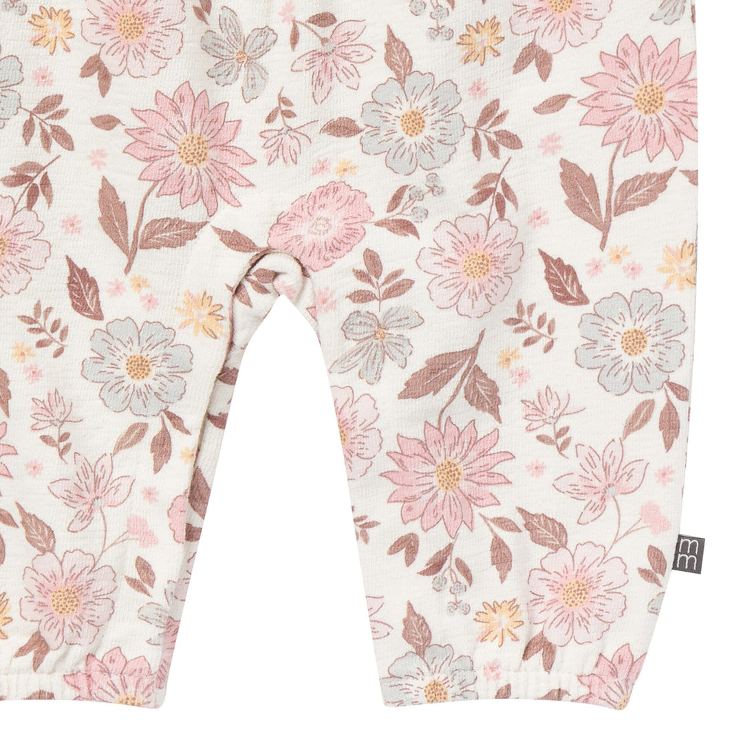 Baby Girls Flower Blossoms Smocked Long Leg Romper Rompers Modern Moments™ by Gerber® 