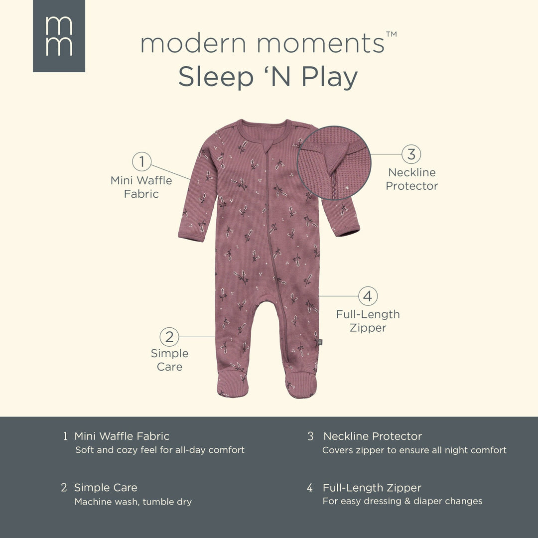 Baby Girls Grape Vines Waffle Sleep 'N Play – Gerber Childrenswear