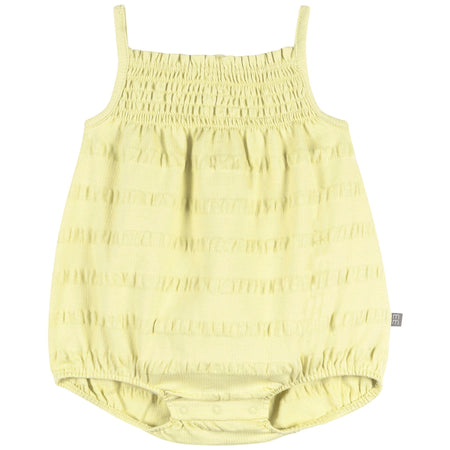 Baby Girls Light Yellow Bubble Romper