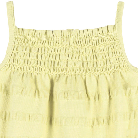 Baby Girls Light Yellow Bubble Romper