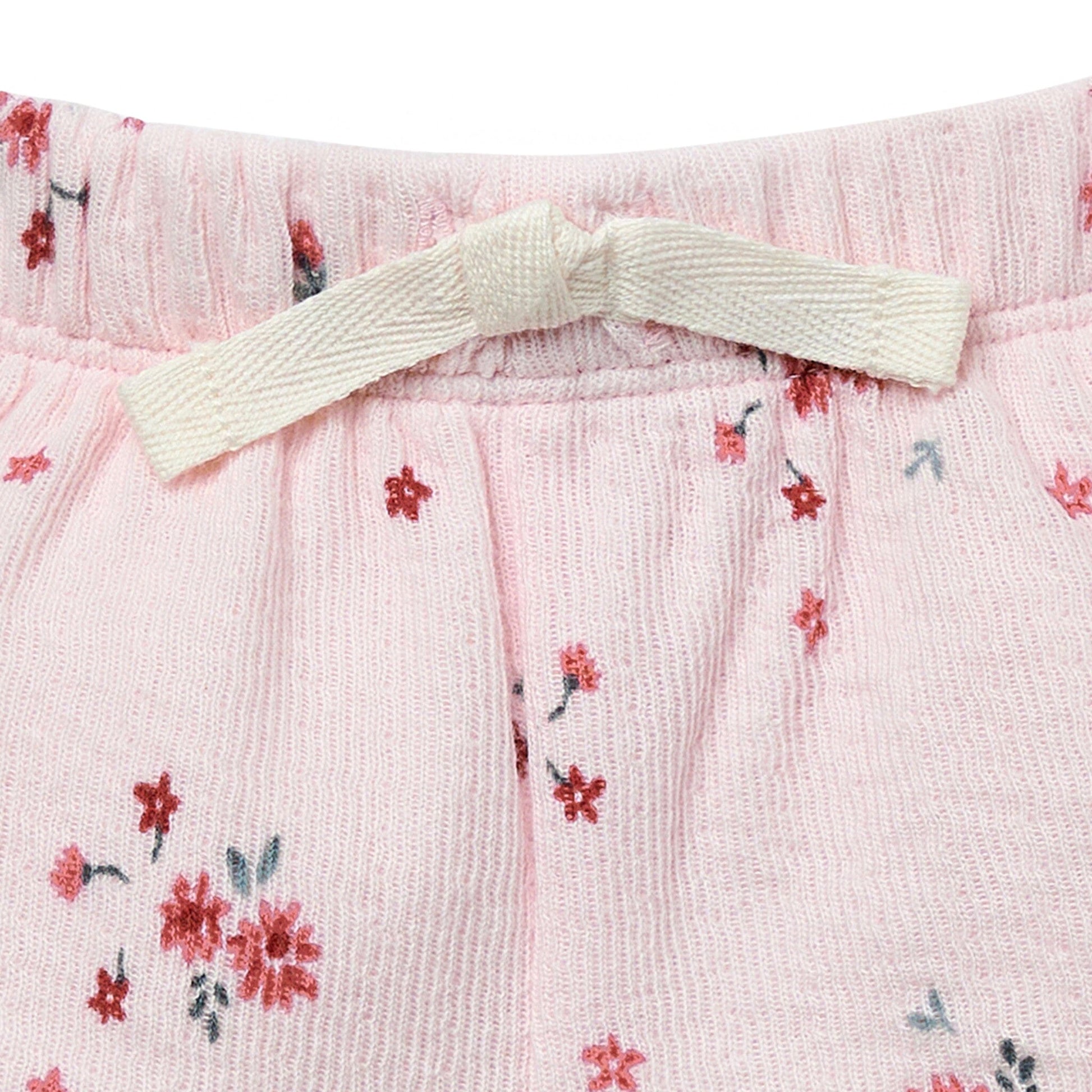 Baby Girls Lt Pink Floral Cuffed Shorts Pants & Bottoms Modern Moments™ by Gerber® 