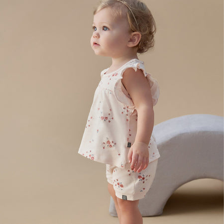 Baby Girls Rose Bouquet Harem Shorts