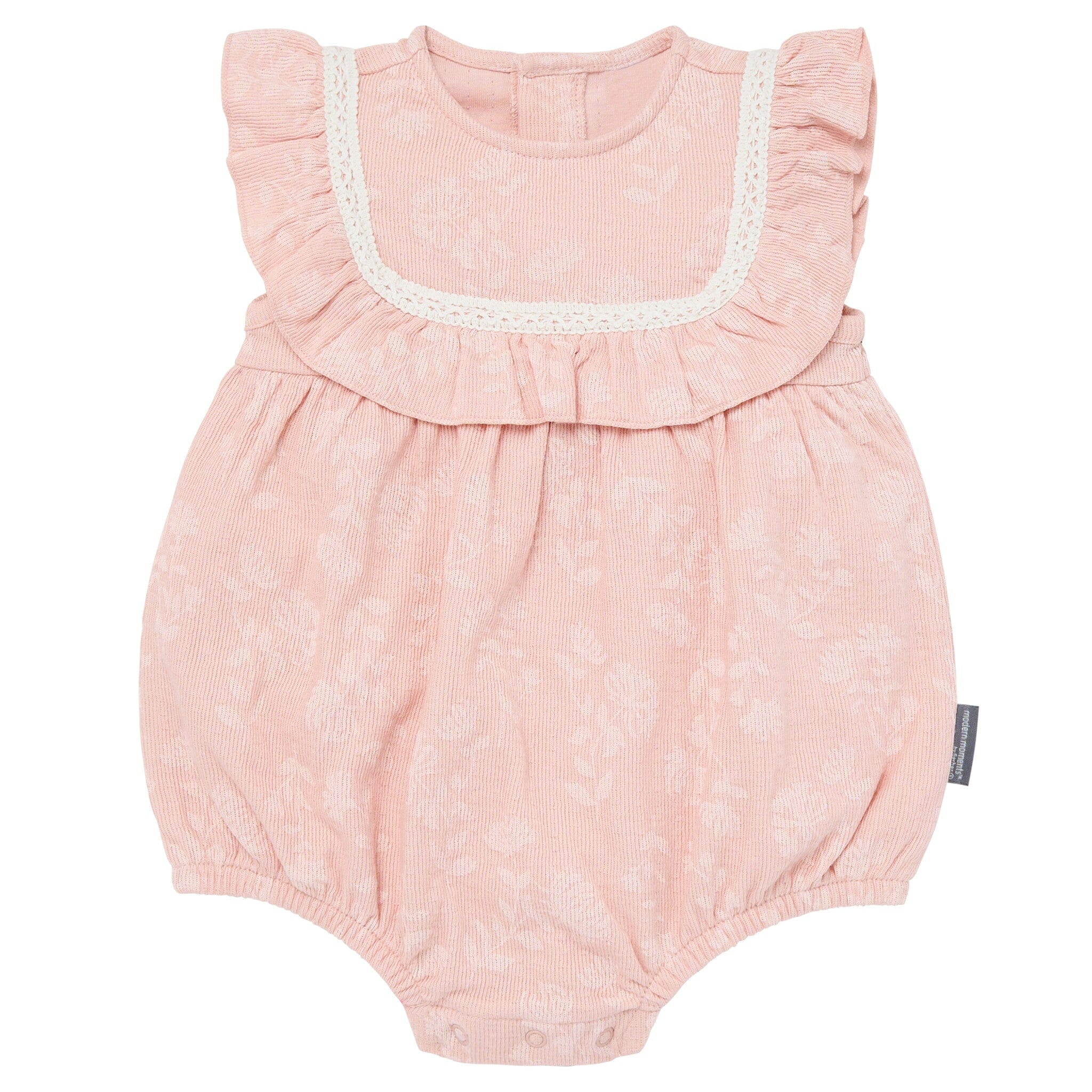 Baby Girls Rose Floral Ruffle Bubble Romper – Gerber Childrenswear