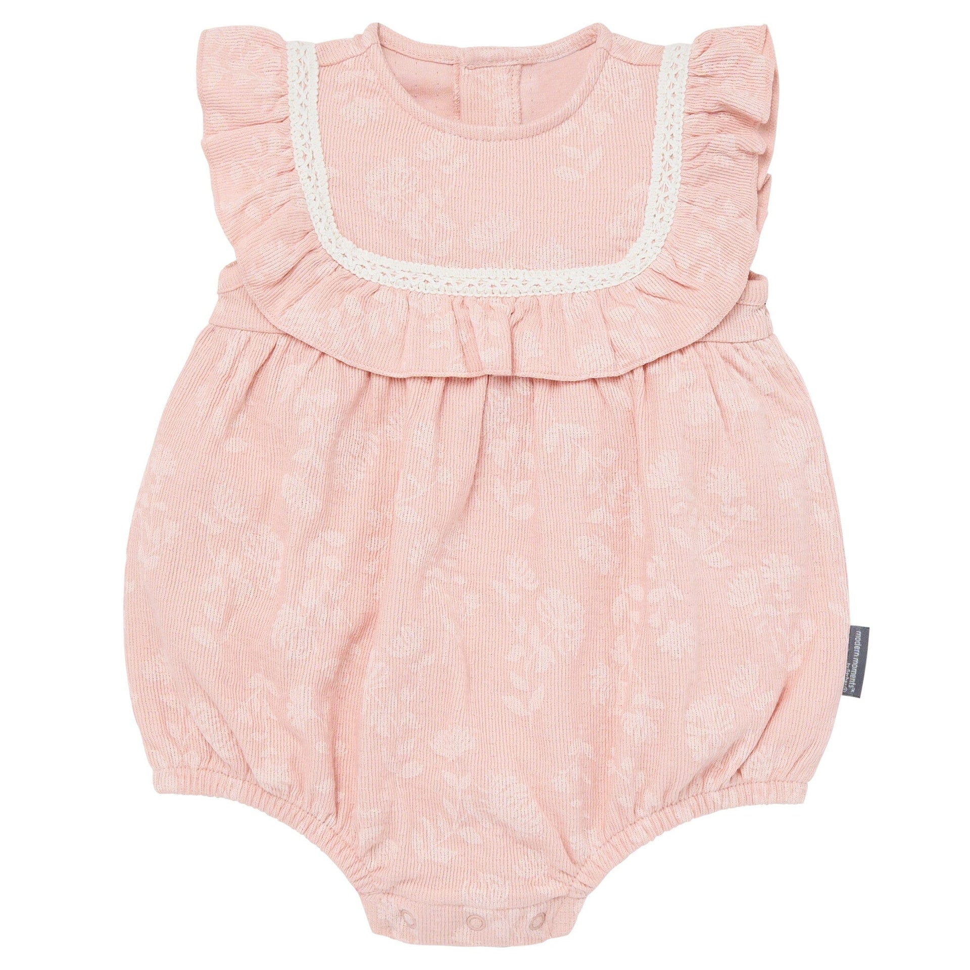 Baby Girls Rose Floral Ruffle Bubble Romper – Gerber Childrenswear