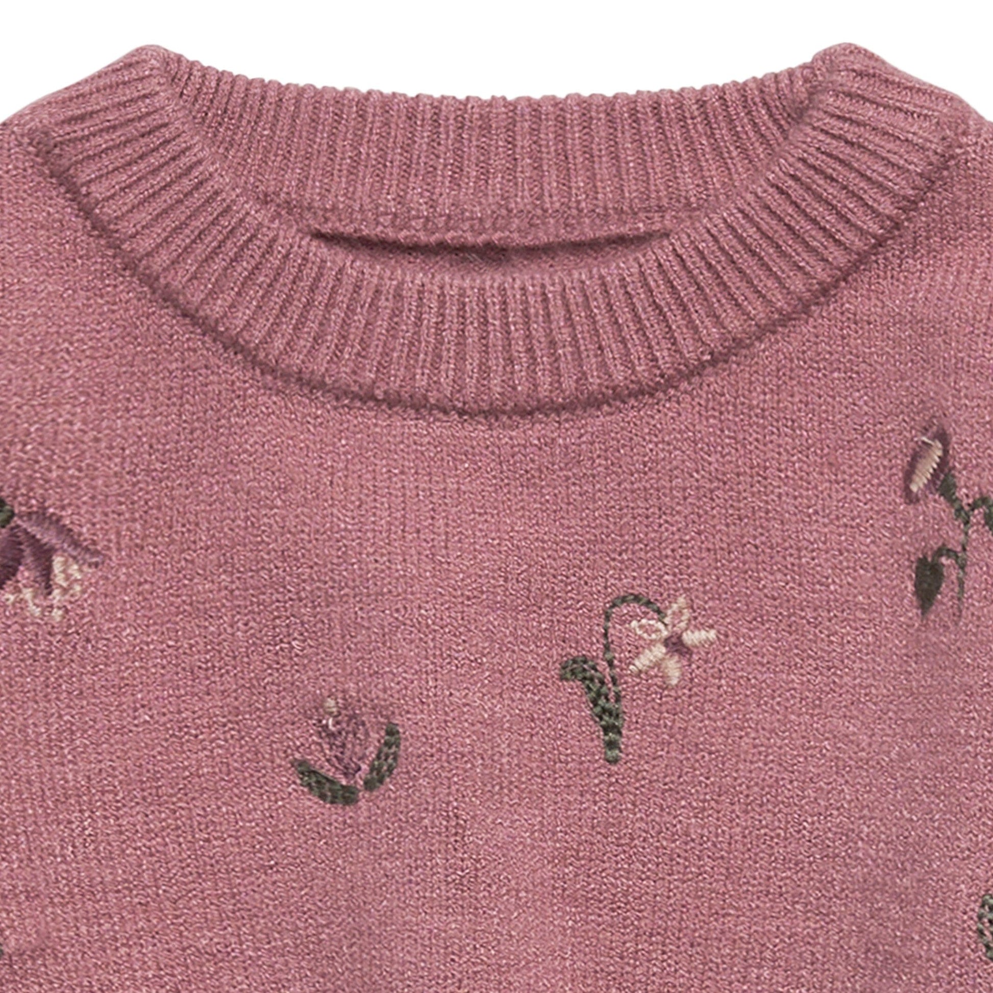 Baby Girls Rose Embroidered Sweater