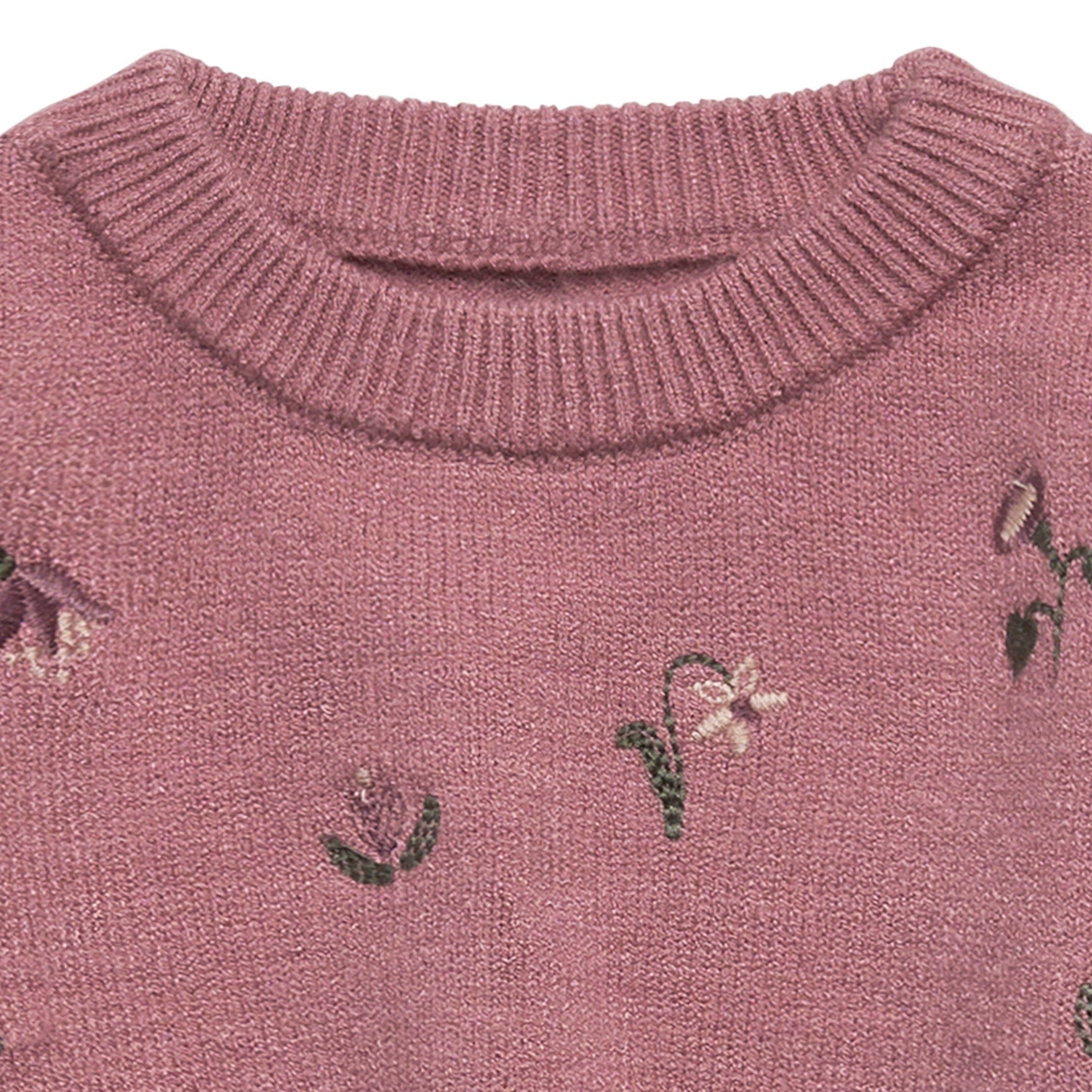 Baby Girls Rose Embroidered Sweater